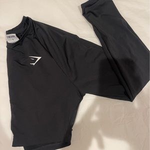 Gymshark cropped long sleeve sz small
